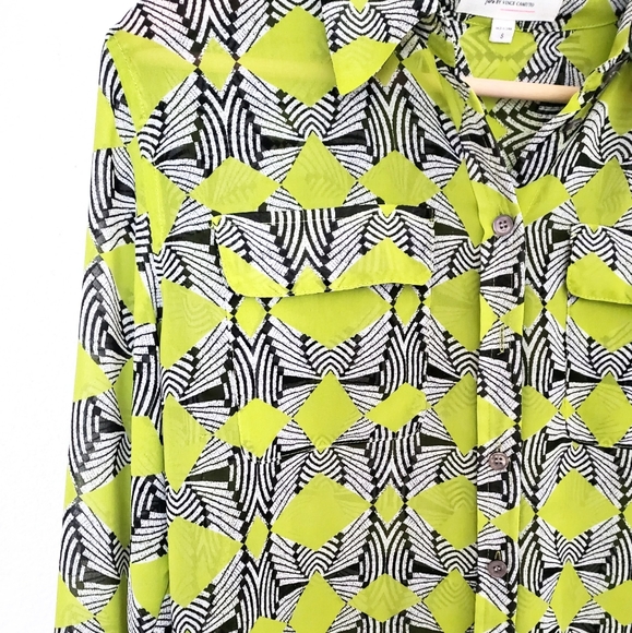 Two by Vince Camuto Zebra Print Shirt - Picture 3 of 8